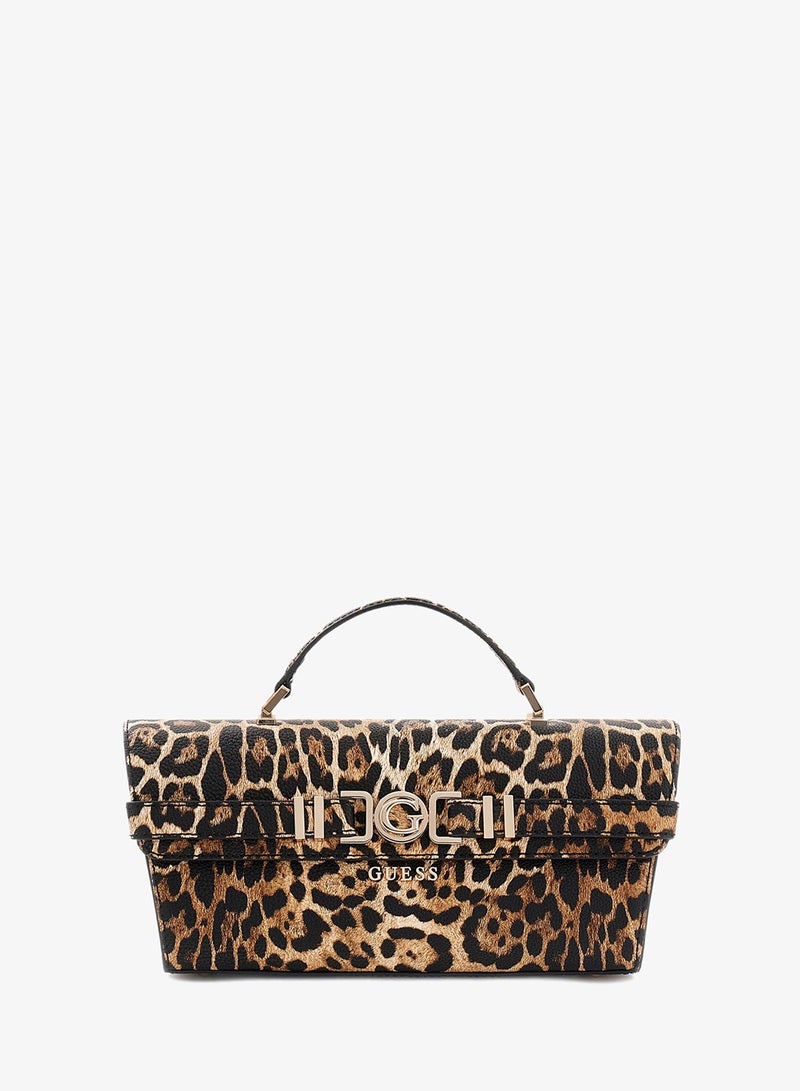 GUESS Cirene Animal Patterned Top Handle Bag - Image 1